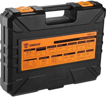 Набор инструментов Deko DKMT112 112 предметов (жесткий кейс) - купить недорого с доставкой в интернет-магазине