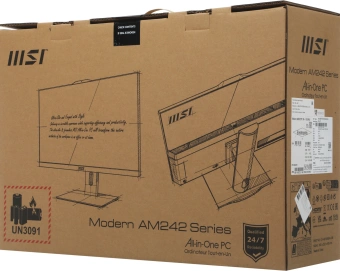 Моноблок MSI Modern AM242TP 1M-1019XRU 23.8" Full HD Touch Core 5 120U (1.4) 16Gb SSD512Gb Graphics без ОС GbitEth WiFi BT 120W клавиатура мышь Cam белый 1920x1080 - купить недорого с доставкой в интернет-магазине