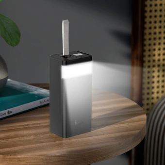 Мобильный аккумулятор Hoco J86 40000mAh QC3.0/PD3.0 3A 2xUSB-A/USB-C черный - купить недорого с доставкой в интернет-магазине