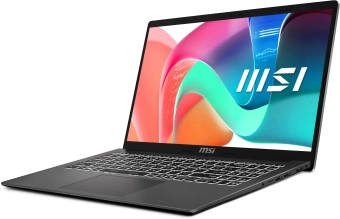 Ноутбук MSI Modern 15 F1MG-1200RU Core 5 120U 16Gb SSD512Gb Intel Graphics 15.6" IPS FHD (1920x1080) Windows 11 Pro grey WiFi BT Cam (9S7-15S111-1200) - купить недорого с доставкой в интернет-магазине