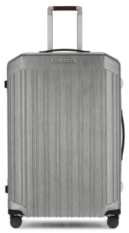 Чемодан Piquadro PQ LM (BV4428PQLM/NCU) 51x75x28см 89л. 5.59кг. поликарбонат/натур.кожа темно-серый - купить недорого с доставкой в интернет-магазине