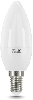 Лампа светодиодная Gauss Elementary 12Вт цок.:E14 свеча 220B св.свеч.бел.теп. C37 (упак.:10шт) (33112) - купить недорого с доставкой в интернет-магазине