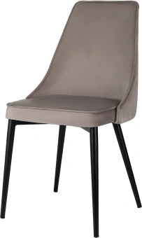 Стул для дома Бюрократ CH-K4 т.бежевый Holland 61 металл черный на ножках (CH-K4_1/HL61) - купить недорого с доставкой в интернет-магазине