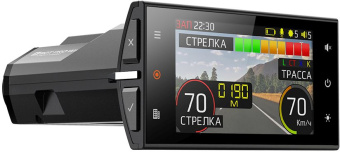 Видеорегистратор с радар-детектором Silverstone F1 Hybrid S-Bot Pro Wi-Fi GPS ГЛОНАСС черный - купить недорого с доставкой в интернет-магазине