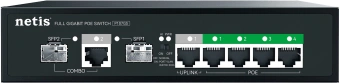 Коммутатор Netis P107GS 6x1Гбит/с 2SFP 4PoE 65W неуправляемый - купить недорого с доставкой в интернет-магазине