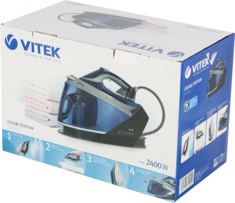 Парогенератор Vitek Metropolis 2430-VT-01 2400Вт синий/черный - купить недорого с доставкой в интернет-магазине