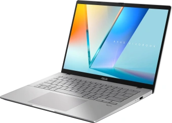 Ноутбук Asus VivoBook S14 S3407CA-LY098 Core Ultra 5 225H 16Gb SSD512Gb Intel Arc 14" IPS WUXGA (1920x1200) без ОС silver WiFi BT Cam (90NB16J1-M00770) - купить недорого с доставкой в интернет-магазине