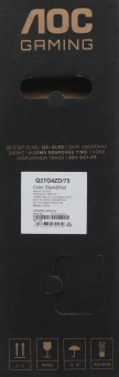 Монитор AOC 27" Q27G4ZD черный QD OLED LED 16:9 HDMI матовая HAS Piv 1500000:1 1000cd 178гр/178гр 2560x1440 240Hz DP Quad 2K (1440p) USB 6.6кг - купить недорого с доставкой в интернет-магазине