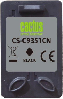 Картридж струйный Cactus CS-C9351N №21 черный (380стр.) (20мл) для HP D1468/D1520/D1420/D1560/D1530/D1341/D1320/D1312/D1455/D2330/D2430/D1430/D2460/D2445/D1360/D1460/D1415/D1568/D2345/D1445/D2320/D1330;OfficeJet J3635/J3625/J3608/ J3640/4315xi, FAX  - купить недорого с доставкой в интернет-магазине