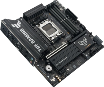 Материнская плата Asus TUF GAMING B850M-PLUS WIFI7 Socket AM5 AMD B850 4xDDR5 mATX AC`97 8ch(7.1) 2.5Gg RAID+HDMI+DP - купить недорого с доставкой в интернет-магазине