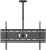 Кронштейн для телевизора Cactus CS-CP04-R черный 37"-70" макс.81.6кг потолочный поворот и наклон - купить недорого с доставкой в интернет-магазине