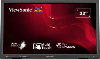 Монитор ViewSonic 21.5" TD2223-2 черный VA LED 16:9 DVI HDMI M/M глянцевая 250cd 170гр/160гр 1920x1080 75Hz VGA FHD USB Touch 4.5кг - купить недорого с доставкой в интернет-магазине