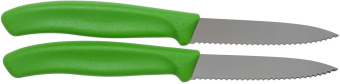 Набор ножей кухон. Victorinox Swiss Classic (6.7636.L114B) компл.:2предм. салатовый блистер - купить недорого с доставкой в интернет-магазине