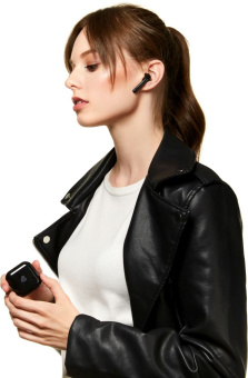 Гарнитура вкладыши uBear Vibe черный беспроводные bluetooth в ушной раковине (TW03BL01-BD) - купить недорого с доставкой в интернет-магазине