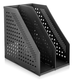 Лоток вертикальный Deli 78999Black 2отд. складной A4 168х255х243мм черный пластик - купить недорого с доставкой в интернет-магазине