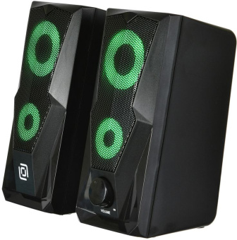 Колонки Оклик OK-127 2.0 черный 6Вт - купить недорого с доставкой в интернет-магазине