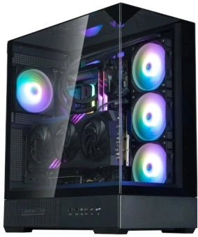 Корпус Zalman P40 Prism черный без БП ATX 8x120mm 2xUSB3.0 audio bott PSU - купить недорого с доставкой в интернет-магазине