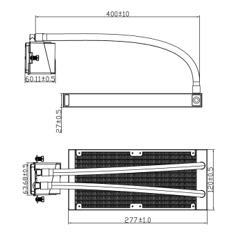 Система водяного охлаждения Thermalright Frozen Infinity 240 ARGB Soc-AM5/AM4/1200/1700/1851 белый 4-pin 28.2dB Al Ret (F-INFINITY-240-WH) - купить недорого с доставкой в интернет-магазине