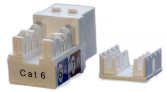 Модуль Hyperline KJ9-8P8C-C6-90-WH информ. KeystoneRJ45 1 кат.6 бел. (упак.:1шт) - купить недорого с доставкой в интернет-магазине
