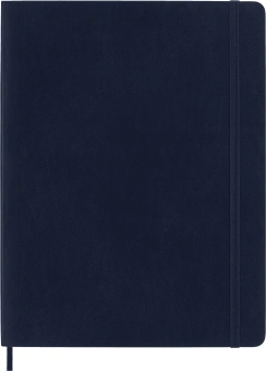 Блокнот Moleskine CLASSIC SOFT QP621B20 XLarge 190х250мм 192стр. линейка мягкая обложка синий сапфир - купить недорого с доставкой в интернет-магазине