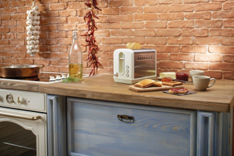 Тостер Gorenje T1100CLI 860Вт бежевый/серебристый - купить недорого с доставкой в интернет-магазине