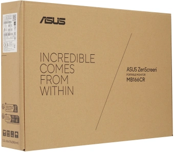 Монитор Asus 15.6" ZenScreen MB166CR черный IPS LED 5ms 16:9 матовая 250cd 178гр/178гр 1920x1080 60Hz FHD USB 0.78кг - купить недорого с доставкой в интернет-магазине