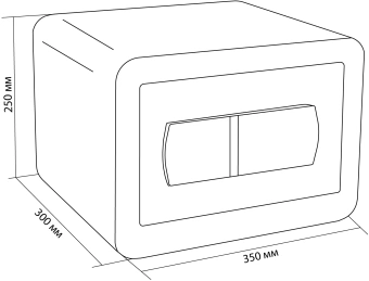 Сейф мебельный Cactus CS-SF-T25 взломостойкий 250x350x300мм электронный - купить недорого с доставкой в интернет-магазине