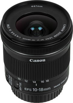 Объектив Canon EF-S IS STM (9519B005) 10-18мм f/4.5-5.6 - купить недорого с доставкой в интернет-магазине