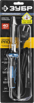 Паяльник Зубр Профессионал 55413-40 электрический 40Вт - купить недорого с доставкой в интернет-магазине