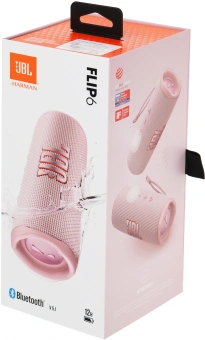 Колонка порт. JBL Flip 6 розовый 30W 1.0 BT 10м 4800mAh (JBLFLIP6PINK) - купить недорого с доставкой в интернет-магазине