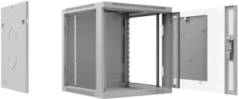 Шкаф коммутационный Cabeus (SH-05F-15U60/60-R) настенный 15U 600x600мм пер.дв.стекл 50кг серый 540мм 220град. 769мм IP20 сталь - купить недорого с доставкой в интернет-магазине