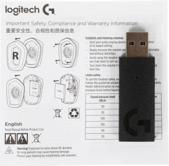 Наушники с микрофоном Logitech G733 Lightspeed черный накладные Radio оголовье (981-000867) - купить недорого с доставкой в интернет-магазине