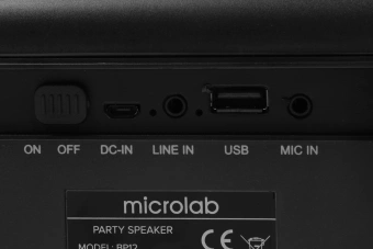 Колонка порт. Microlab BP12 черный/черный 20W 2.0 BT 10м 3600mAh (без.бат) - купить недорого с доставкой в интернет-магазине