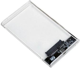 Внешний корпус для HDD/SSD AgeStar 3UB2P4C SATA III USB3.0 пластик прозрачный 2.5" - купить недорого с доставкой в интернет-магазине