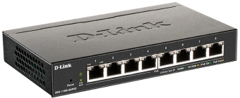 Коммутатор D-Link DGS-1100-08PV2/A4A (L2) 8x1Гбит/с 8PoE 64W настраиваемый - купить недорого с доставкой в интернет-магазине