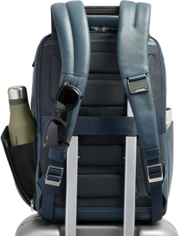 Рюкзак мужской Piquadro Tebe CA7159W144/BLU синий натур.кожа - купить недорого с доставкой в интернет-магазине