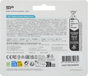 Накопитель SSD Silicon Power SATA-III 1TB SP001TBSS3A56A25 Ace A56 2.5" - купить недорого с доставкой в интернет-магазине
