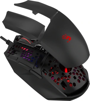 Мышь A4Tech Bloody W65 Max Mini черный оптическая 12000dpi USB 9but (W65 MAX MINI STONE BLACK) - купить недорого с доставкой в интернет-магазине