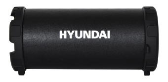 Колонка порт. Hyundai H-PAC220 черный/голубой 10W 1.0 BT/3.5Jack/USB - купить недорого с доставкой в интернет-магазине