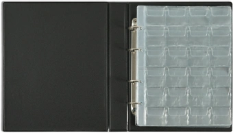 Папка на 4-х кольцах Silwerhof Кляссер верт. ПВХ 0.6мм черный вмест.10лист. - купить недорого с доставкой в интернет-магазине
