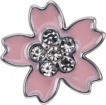 Шильд-символ Moleskine Sakura Цветок металл серебристый/розовый LESU08PINFLWCRYS - купить недорого с доставкой в интернет-магазине
