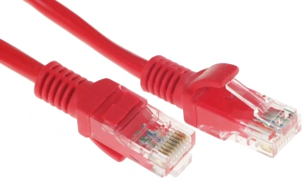 Патч-корд Cablexpert PP12-0.5M/R 1000Гбит/с UTP 4 пары cat.5E CCA molded 0.5м красный RJ-45 (m)-RJ-45 (m) - купить недорого с доставкой в интернет-магазине