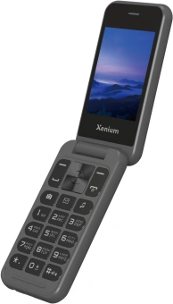 Мобильный телефон Xenium X680 темно-серый раскладной 2Sim 2.8" 240x320 Nucleus 0.3Mpix GSM900/1800 MP3 FM microSD max32Gb - купить недорого с доставкой в интернет-магазине