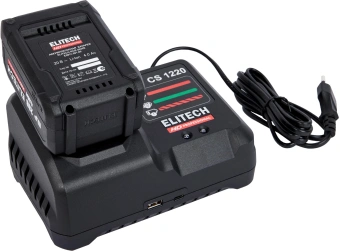 Пистолет для герметика Elitech HD Professional CCG 20SL6 (E2208.013.01) аккумуляторный закрытый для герметиков черный/красный (205762) - купить недорого с доставкой в интернет-магазине