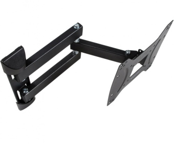 Кронштейн для телевизора Kromax OPTIMA-404 черный 15"-55" макс.35кг настенный поворотно-выдвижной и наклонный - купить недорого с доставкой в интернет-магазине
