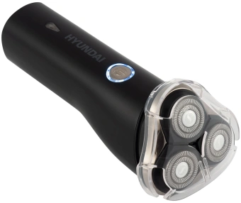 Бритва роторная Hyundai H-SH8090 реж.эл.:3 питан.:аккум. черный/золотистый - купить недорого с доставкой в интернет-магазине