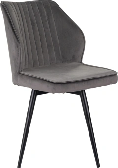 Стул для дома Бюрократ CH-K5_SP с повор.мех. т.серый Holland 18 металл черный на ножках (CH-K5_1/SP/HL18) - купить недорого с доставкой в интернет-магазине