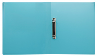 Папка на 2-х кольцах Бюрократ Pastel PAST0812/2RBLUE A4 пластик 0.5мм кор.27мм торц.карм с бум. встав голубой - купить недорого с доставкой в интернет-магазине