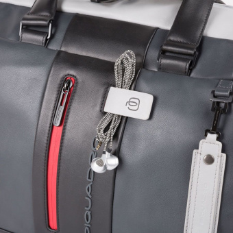 Сумка дорожная Piquadro Urban BV4447UB00/GRN серая/черная натур.кожа - купить недорого с доставкой в интернет-магазине