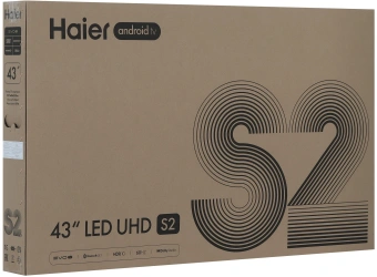 Телевизор LED Haier 43" LED S2 Frameless черный 4K Ultra HD 60Hz MEMC DVB-T DVB-T2 DVB-C DVB-S DVB-S2 USB WiFi Smart TV (RUS) - купить недорого с доставкой в интернет-магазине